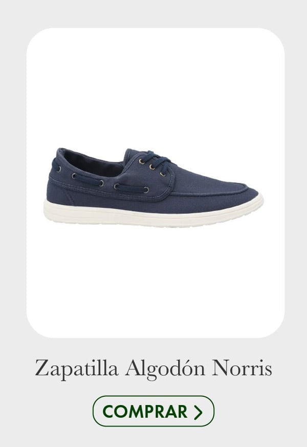 zapatilla algodón norris